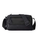 Túi Messenger đeo chéo nam vải oxford canvas trơn nhỏ gọn màu đen đi làm, đi học, đi chơi, du lịch ACMBL01