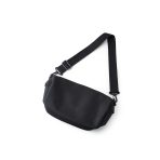 Túi messenger đeo vai nam vải bố trơn màu đen nhỏ gọn thể thao, đi học, đi chơi,  du lịch ACMBM02 - Ảnh 5