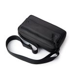 Túi Messenger đeo chéo nam vải oxford canvas trơn nhỏ gọn màu đen đi làm, đi học, đi chơi, du lịch ACMBL01 - Ảnh 3