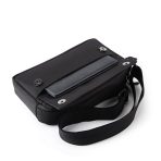 Túi Messenger đeo chéo nam vải oxford canvas trơn nhỏ gọn màu đen đi làm, đi học, đi chơi, du lịch ACMBL01 - Ảnh 4